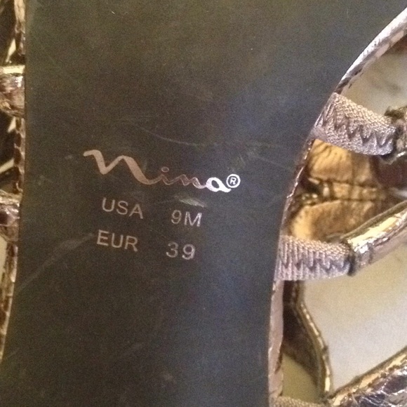 Nina Metallic slingback heels - Picture 4 of 5